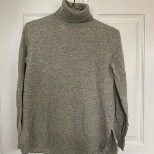 Massimo Dutti Light Gray Wool Cashmere Sweater